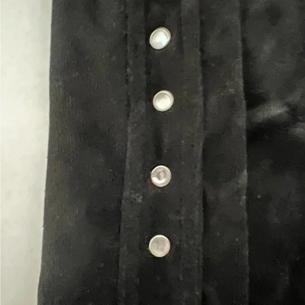 Michael Kors rhinestone black velvet velour Cotton pants joggers XXL pull on